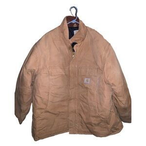 Carhartt Brown Quilted Jacket Size 2X Tall